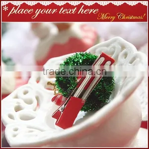 Wholesale Children Hair Accessories Christmas Wreath Hair Clip thumbnail-3