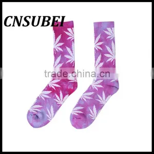 3D Printing Color Thermal Transfer Printing and Dyeing Cotton Men's Socks Running Socks thumbnail-1