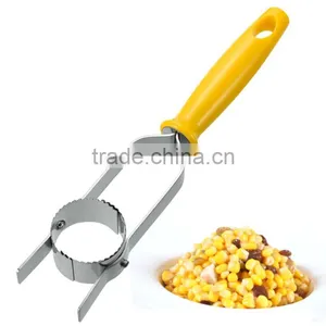 Creative Stainless Steel Corn Stripping Machine Vegetable Brush Cooking Tool Kitchen Helper Corn Shavings KC1542 thumbnail-1