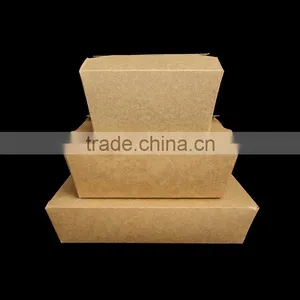 Kraft Paper Food Box With Grease Proof and Eco-friendly thumbnail-1
