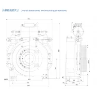 Gearless Traction Machine 3000kg Shaft Load , 2m/s WWTY5 thumbnail-2