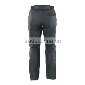 Black Motorcycle Pant/ Motorbike Leather PANT CE Armour to Knee & Hips thumbnail-1