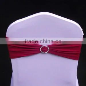 Red Lycra Spandex Chair Cover Band and Nylon Band for Wedding Chair Cover thumbnail-1