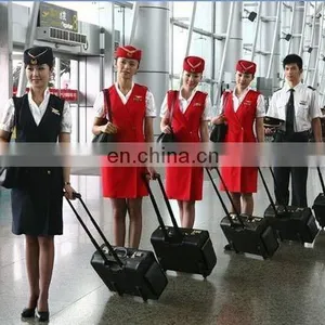 Classical Fashion Wool Fabric for Flight Attendant Airline Staff Corporate Suits Stewardess Uniforms thumbnail-5