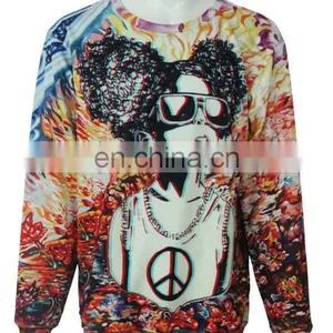 Fashion Printing Customise Sublimation Sweater Crew Neck Sweater thumbnail-6
