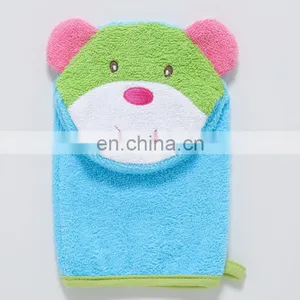 Baby Shower Gifts Terry Cloth Animal Shaped Bath Puppets Gloves Baby Wash Mitt thumbnail-5