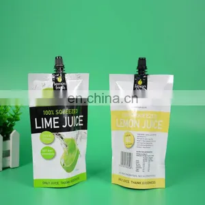 China Wholesale Customized Liquid Stand up Packaging Squeeze Spout Pouch With Your Logo Design Printing thumbnail-5