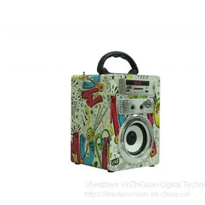 New Style K81 Wooden Bluetooth Speaker Cell Phone and Computer Portable FM Radio Speaker thumbnail-2