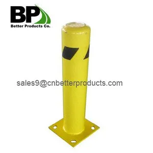 Powder Coated Yellow Traffic Steel Bollards thumbnail-1