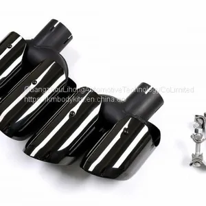 Km for Macan S Style 95B 2014-2017 Exhaust Tip Exhaust Pipes Muffler Tips Tail Pipe Wire Drawing thumbnail-3