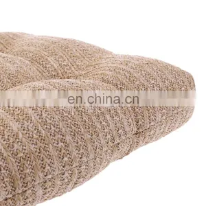 Wholesale Waterproof Reversible Custom Size PP Straw Chair Cushion Chair Pad Set of 2 for Outdoor thumbnail-3