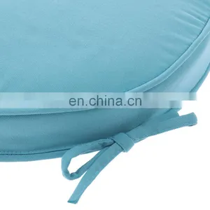 Recyclable Polyester Solid Blue Color Round Seat Pad Chair Pad for Indoor and Outdoor thumbnail-6