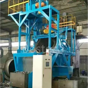 Automatic Tilting Drum Shot Blasting Machine for Cast Iron Surface Cleaning thumbnail-1