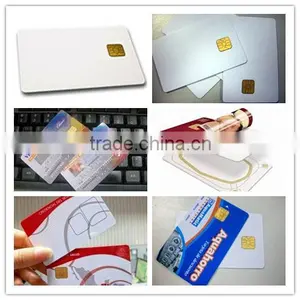 Blank Inkjet Plastic 1024bits AT88SC102 Contact IC Card thumbnail-1