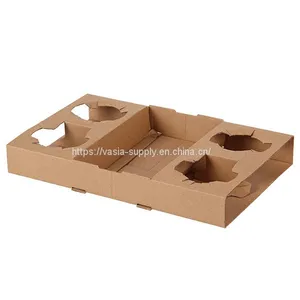 4 CUP DRINK TRAY- 4 CUP DRINK Cardboard TRAY-4 CUP DRINK Cardboard Holder thumbnail-1