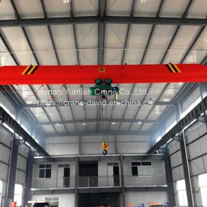 Indoor Loading and Unloading Crane 5 Tons Single Beam Bridge Crane With Hoist thumbnail-1