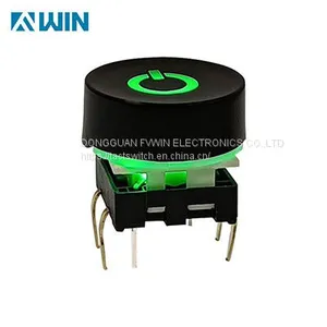 Control Panel Illuminated 16mm Transparent Button Switch thumbnail-1