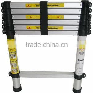 Telescopic Aluminium Step Ladder With EN131 Approval(2.0,2.6,3.2,3.8m) thumbnail-1