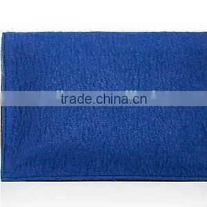 Blue Felt Genuine Leather Evening Clutch Bags Lady Hand Bag Leather Hangbag thumbnail-3