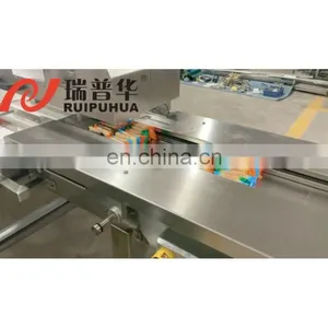 Full Automatic Feeding Family Pack/Outer Pack/Multipack Plastic Bag Horizontal Pillow Packaging Machine thumbnail-1