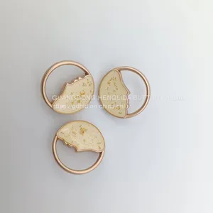 2023 Wholesale OEKO-TEX 23mm Hollowed Out Shape Gold Metal Hand Sewing Button for Clothes thumbnail-4