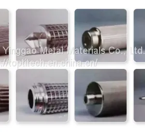 Customized 0.5um Titanium Rod Filter Cartridge Special Interface thumbnail-5