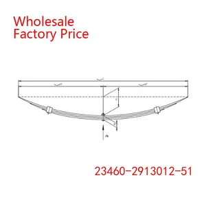 23460-2913012-51 Leaf Spring Set of Heavy Duty Vehicle Wholesale For VIS thumbnail-2