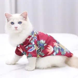 Small to Medium Dogs Beach Polo Shirt Hawaiian Pet Dog Cat Golden Retriever Spring Summer Autumn Winter Clothing Apparel Accessories thumbnail-2