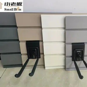 Different Color Fireproof & Waterproof PVC Slatwall Panel for Garage Wall With Hoooks and Other Accessories thumbnail-1