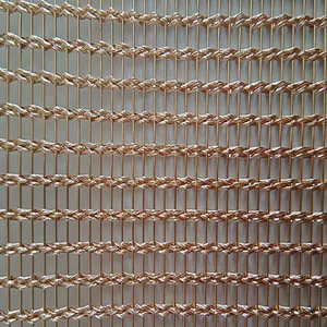 Woven Crimped Decorative Metal Wire Mesh for Cabinet Doors thumbnail-5
