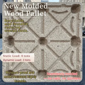 Food and Pharmaceutical Grade Molded Wood Pallets — Nail-Free, Splinter-Free, Safe, and Eco-Friendly thumbnail-1