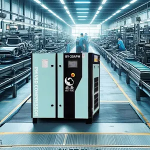 Plastic Machinery Equipment.Supporting Screw Air Compressor37KW6BAR.Silent and Energy-saving Design. thumbnail-4