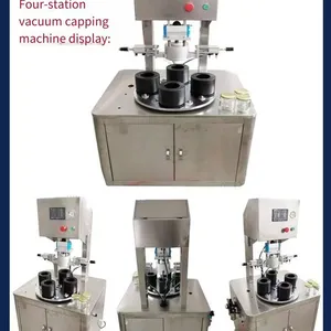 Universal Tinplate Vacuum Capping Machine, Glass Bottle Vacuum Sealing Equipment, Supplied by Manufacturer, Customization Supported With Samples thumbnail-2