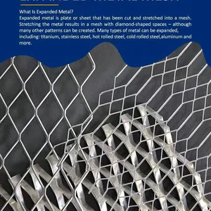 Diamond Hole Expanded Metal Steel Sheet Grating for Easy Installation Fencing thumbnail-5