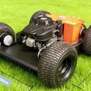 Tubeless Tires Wheeled Grass Cutter Vigorun Green Gasoline-Powered Industrial Grade VTW550 Self Propelled 4WD Robotic Lawn Mower thumbnail-6