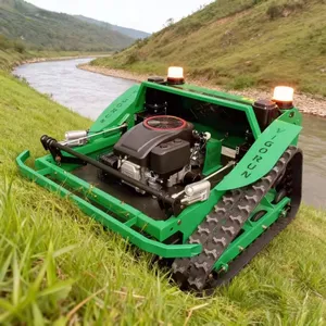 EPA Approved Industrial Single Cylinder Gasoline Engine Wireless Radio Control Self Propelled Remote Lawn Mower Cutting Width thumbnail-1