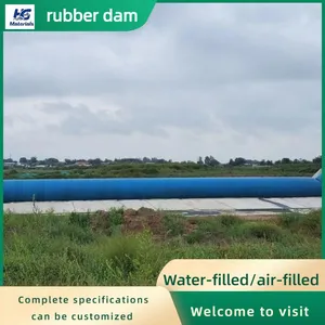 Hinged Bottom-hinge Steel Dam, Flood Control Gate Spillway Dam, and Pillow-type Rubber Dam thumbnail-5