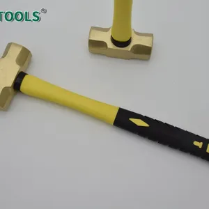 Non-Sparking Brass Sledge Hammer,Hazardous Area Suitable,Double Face,Corrosion Resistant thumbnail-2