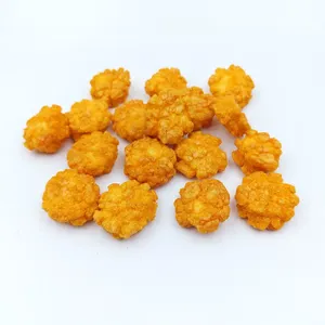 Crunchy Cheese Flavor Fried Rice Crackers Small Cluster Bites for Wholesale Bulk Food Distributors thumbnail-1