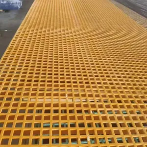 Fiberglass Grating for Food Processing Plant, Smooth Surface, 25mm Thick, Standard Compliant for Food Contact thumbnail-1