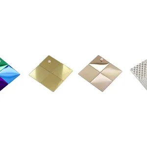 Hairline Gold Color Stainless Steel Sheet PVD Ti-Coated 1219x2438mm for Wall Panels and Elevator Decoration thumbnail-3