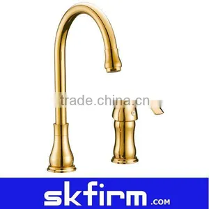 Good Quality Two Piece Bathroom Basin Taps Hot & Cold Tap Set Faucet Water Brass thumbnail-1