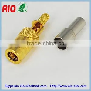 Open Window Crimp Type SMB Female RF Connector STRAIGHT CRIMP CABLE:RG174/RG316/RG1 79/RG178/... thumbnail-1
