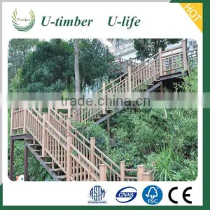 New Composite Material WPC Wood Plastic Stair Railing thumbnail-1