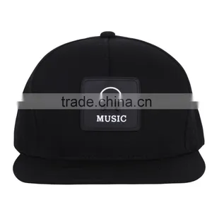 Custom Customize Snapback Caps Hats Hot Design Leather Patch Logo Snapback Caps Wholesale thumbnail-2