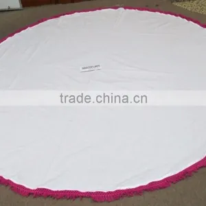Cotton Table Runners Round Table Cloths Round Beach Towel thumbnail-5