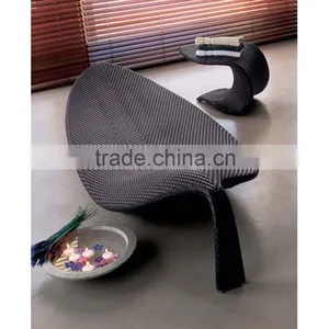 New Style Lounge Seat Outdoor Pool Beach Rattan Modern Leaf Lounge Chair thumbnail-4