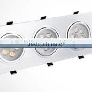 Built-up Promotional Updated Hot Selling CE Led Grille Lamp Recessed Mounted Downlight Led Grille Light Ceiling Lamp 3*5W 15W thumbnail-1