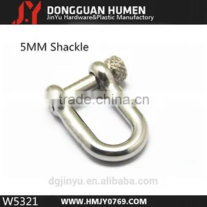 Stainless Steel U Shackle , Adjustable Straight Shackle thumbnail-1
