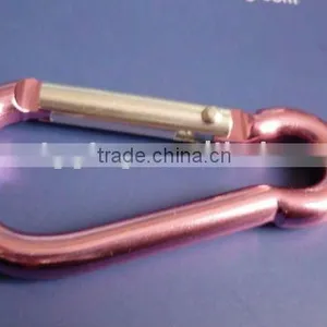 Aluminum Snap Hook Spring Hook Red Carabiner thumbnail-1